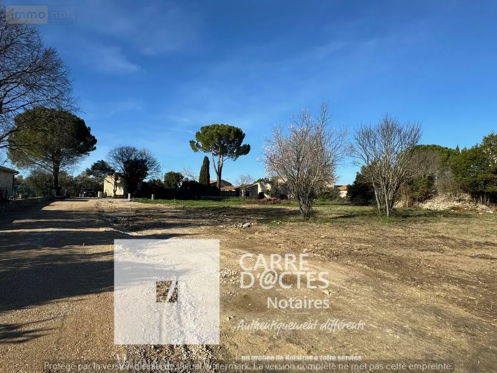 Terrain a batir a vendre Villevieille 30250 Gard 30 209000 euros 1002 771 A 004