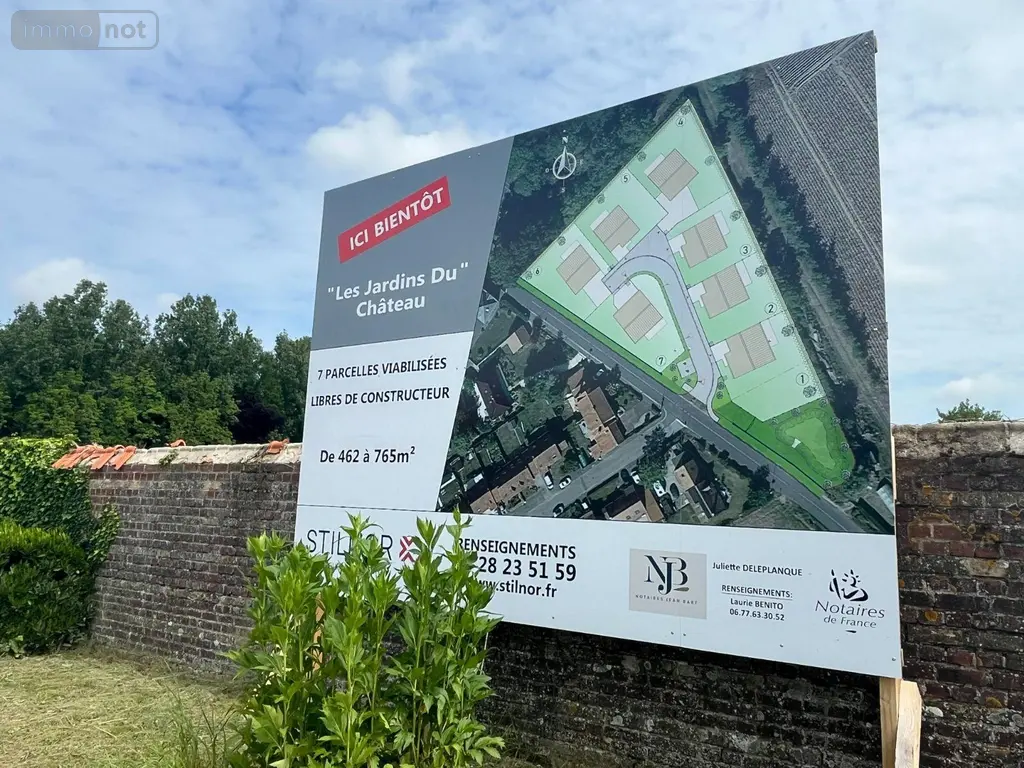 Terrain a batir a vendre West-Cappel 59380 Nord 59 84000 euros L353 003