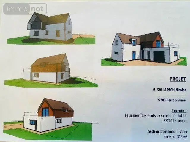 Terrain a batir a vendre Louannec 22700 Côtes-d'Armor 22 162440 euros 309 001