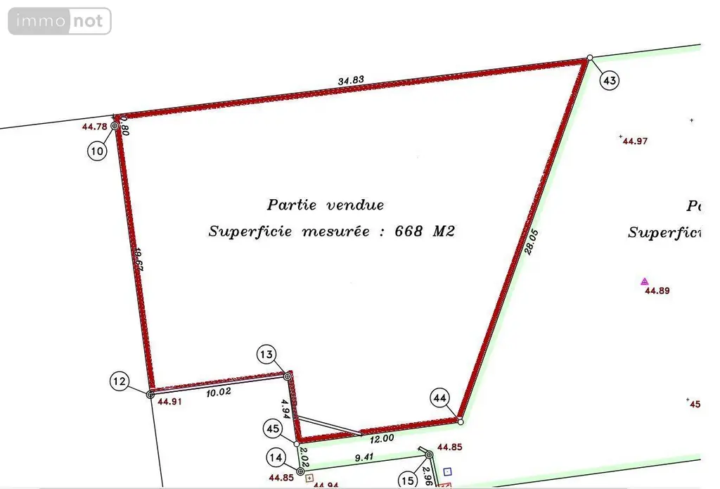 Terrain a batir a vendre Spay 72700 Sarthe 72 63000 euros 72122-1299 002