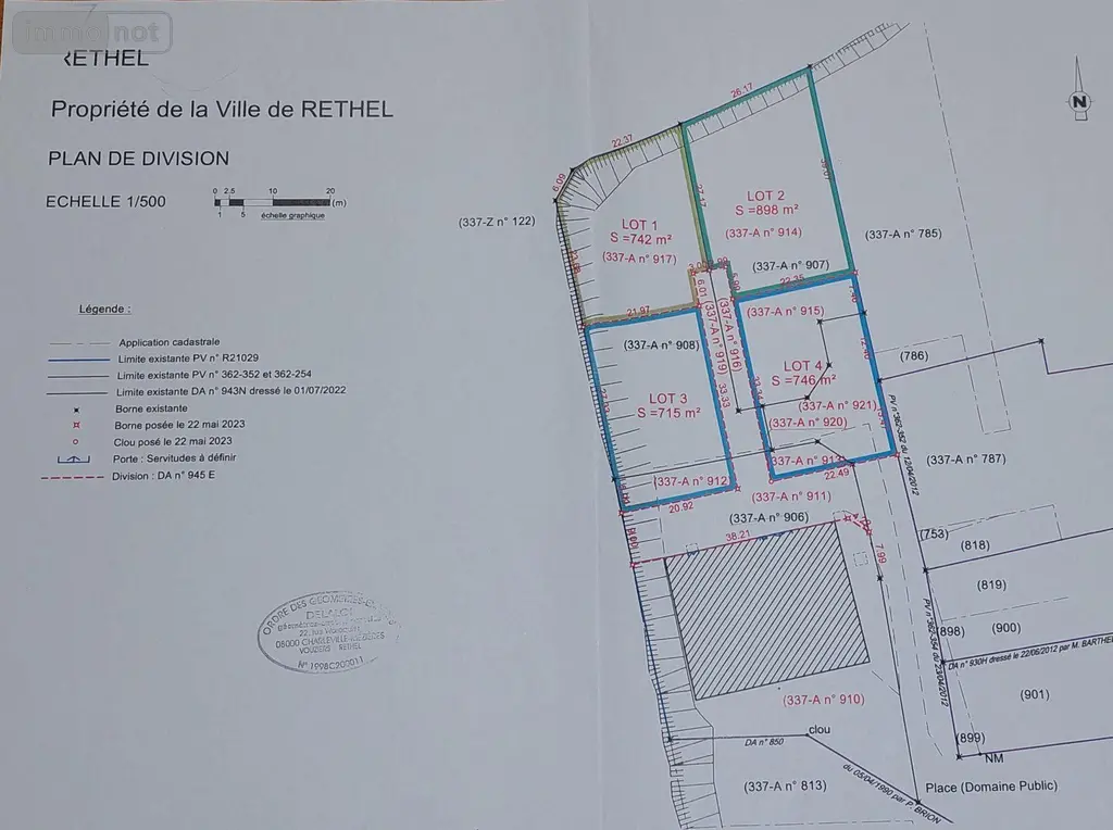 Terrain a batir a vendre Rethel 08300 Ardennes 08 57625 euros 10315/578 003