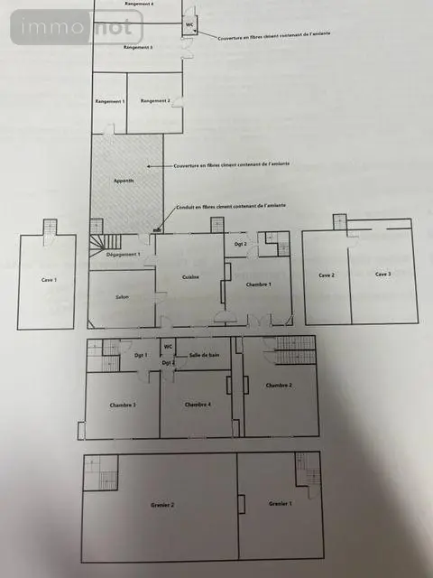 Maison a vendre Pruillé-l'Éguillé 72150 Sarthe 72 135 m2 8 pièces 74900 euros 13816/1077 020