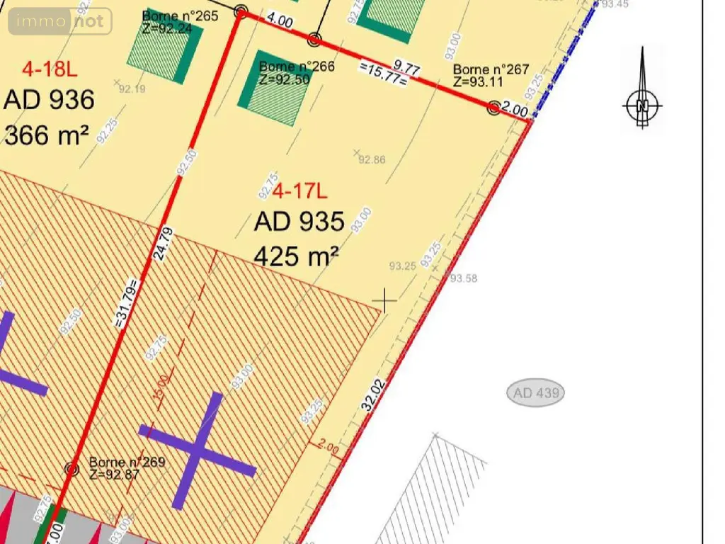 Terrain a batir a vendre Romillé 35850 Ille-et-Vilaine 35 220 m2 91000 euros 2024-1005221 001