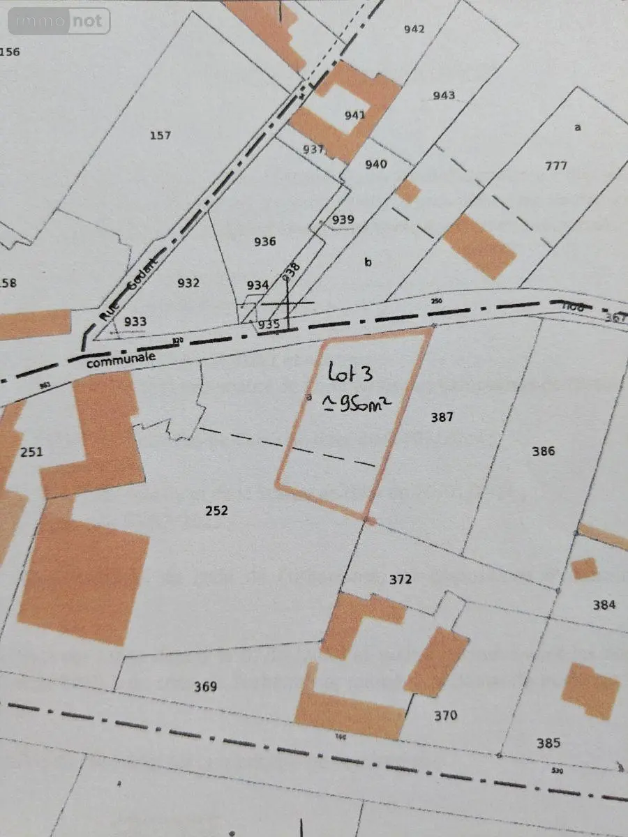 Terrain a batir a vendre Berlencourt-le-Cauroy 62810 Pas-de-Calais 62 1700 m2 42880 euros 2371 004