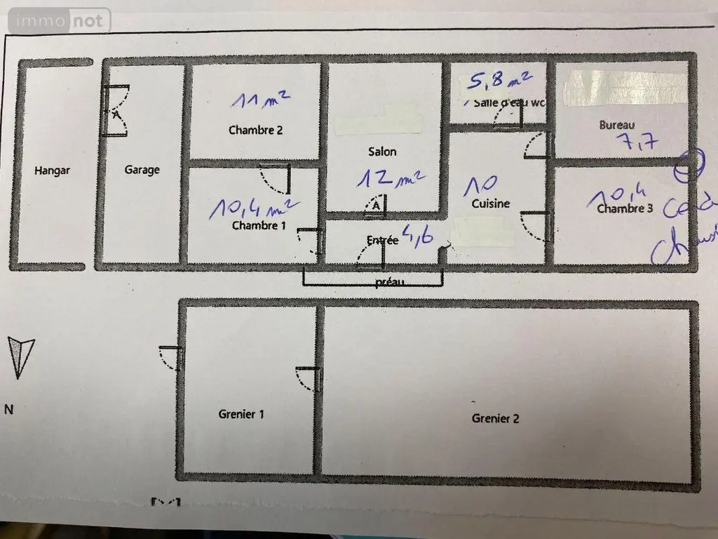 Maison a vendre Sainte-Gemme 36500 Indre 36 73 m2 4 pièces 53140 euros 1050534 010