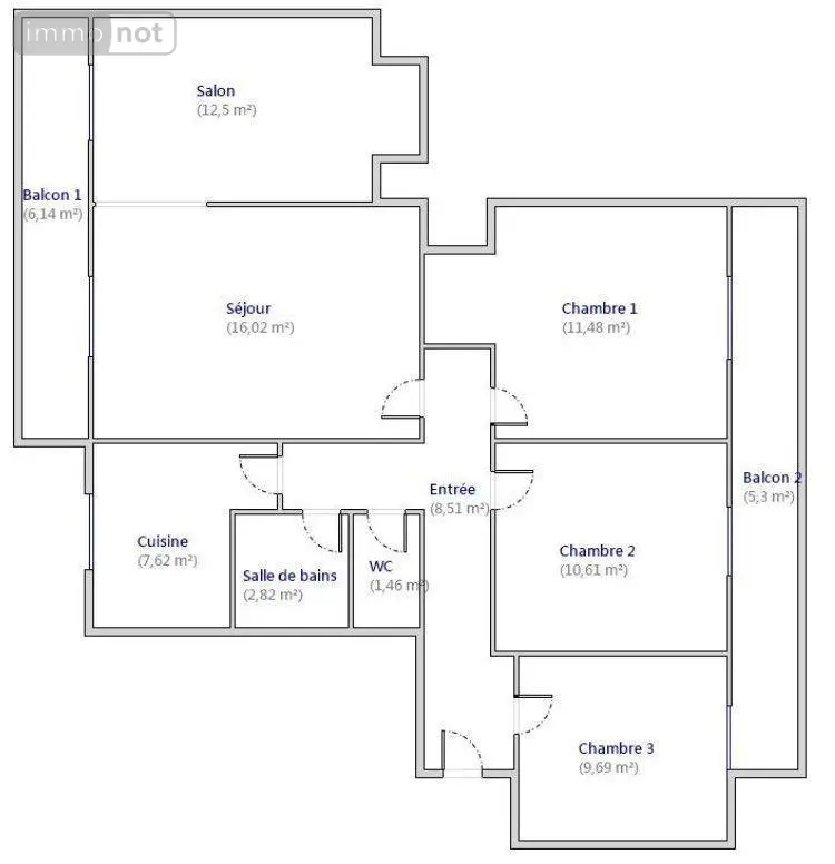 Appartement a vendre Bordeaux 33200 Gironde 33 80 m2 5 pièces 178500 euros 144/676 002