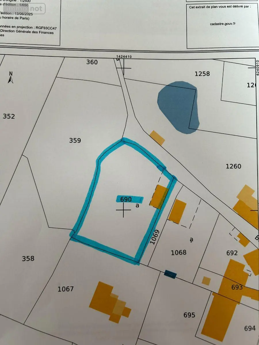 Terrain a batir a vendre Val-du-Layon 49750 Maine-et-Loire 49 1515 m2 95800 euros 12516/1208 005