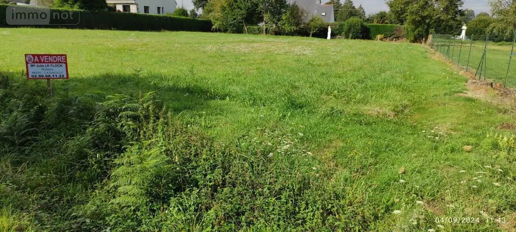 Terrain a batir a vendre Carentoir 56910 Morbihan 56 870 m2 28600 euros 009/1222 002
