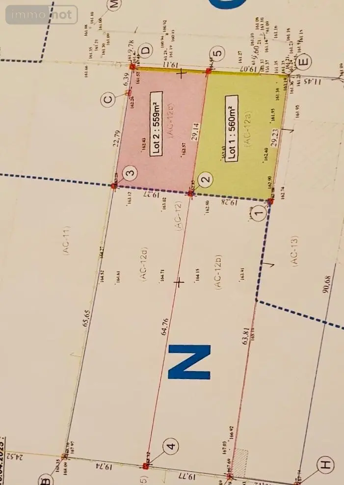 Terrain a batir a vendre Hannogne-Saint-Martin 08160 Ardennes 08 1814 m2 75000 euros 51083/VENT/959 004