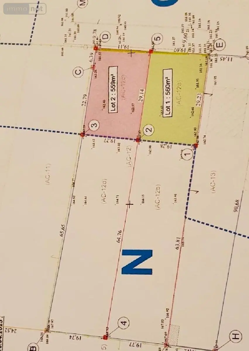 Terrain a batir a vendre Hannogne-Saint-Martin 08160 Ardennes 08 1829 m2 76000 euros 51083//960 004