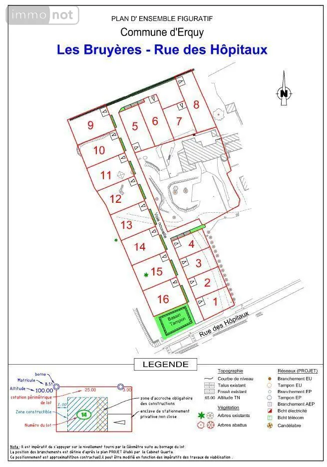 Terrain a batir a vendre Erquy 22430 Côtes-d'Armor 22 145246 euros 207-LB 002