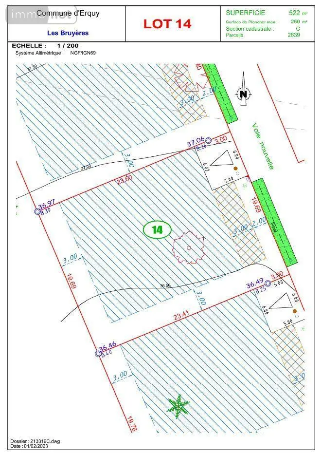 Terrain a batir a vendre Erquy 22430 Côtes-d'Armor 22 145246 euros 207-LB 003