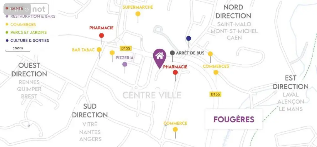 Appartement a vendre Fougères 35300 Ille-et-Vilaine 35 44 m2 2 pièces 116435 euros 1288 005