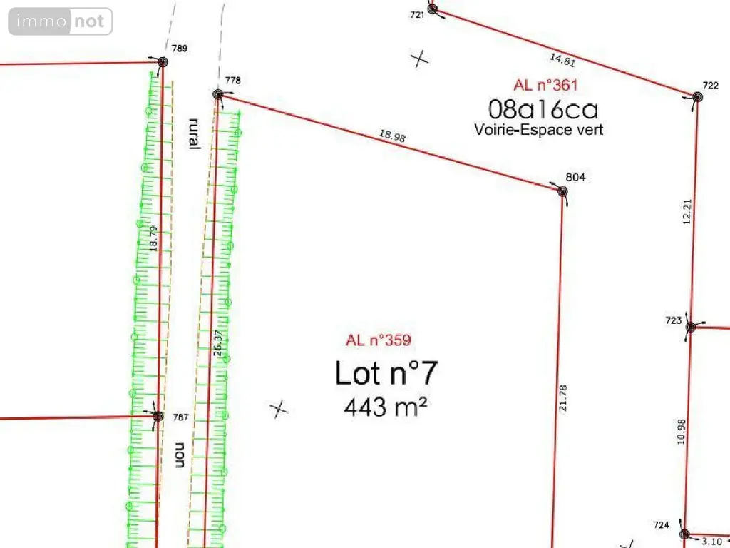 Terrain a batir a vendre Gouville-sur-Mer 50560 Manche 50 83240 euros 7567 002