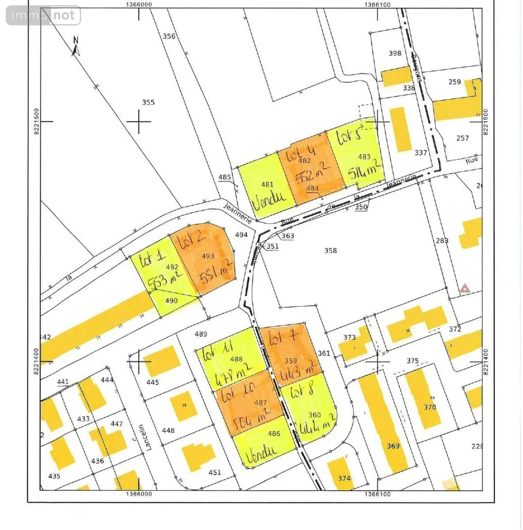 Terrain a batir a vendre Gouville-sur-Mer 50560 Manche 50 83240 euros 7567 001