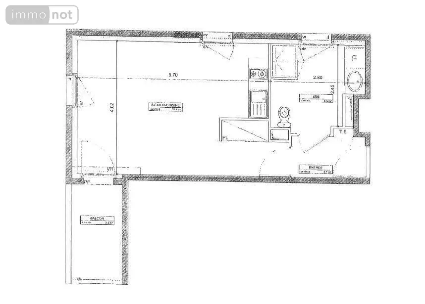 Appartement a vendre Rennes 35000 Ille-et-Vilaine 35 33 m2 1 pièce 109000 euros CHEUVREUX/39 003