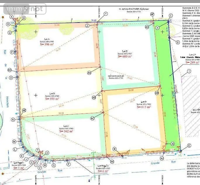 Terrain a batir a vendre Bains-sur-Oust 35600 Ille-et-Vilaine 35 48849 euros 143/250TC 003