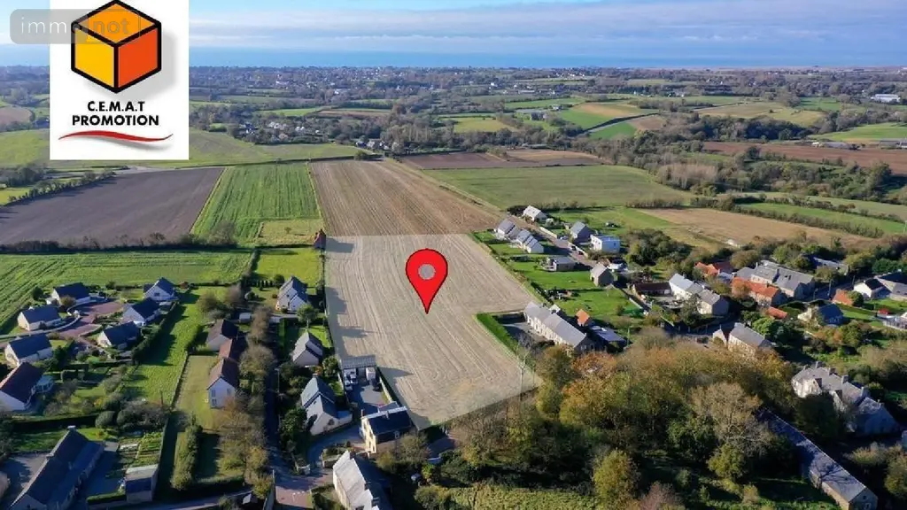 Terrain a batir a vendre Tourville-sur-Sienne 50200 Manche 50 64500 euros 50069/22 003