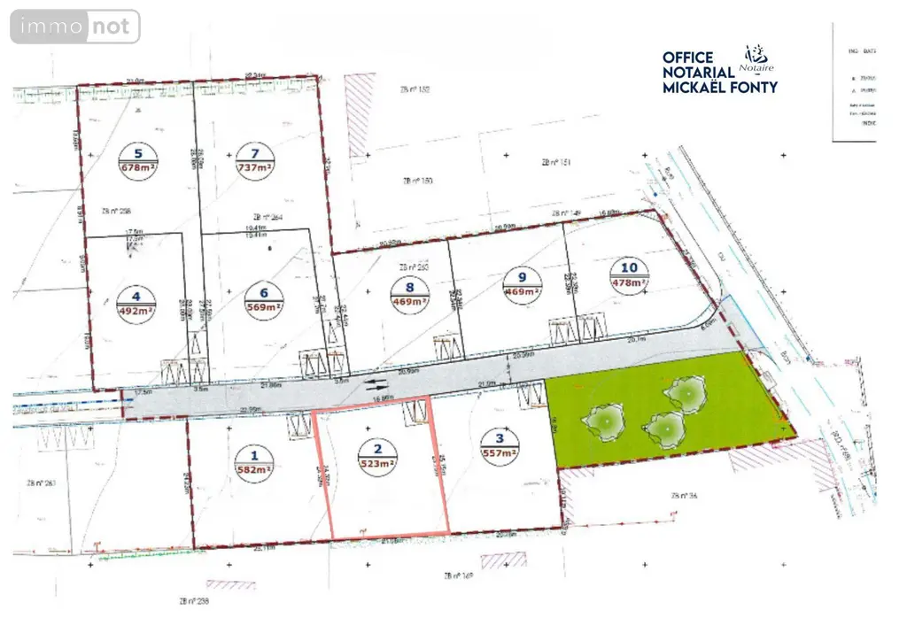 Terrain a batir a vendre Tourville-sur-Sienne 50200 Manche 50 64500 euros 50069/22 002