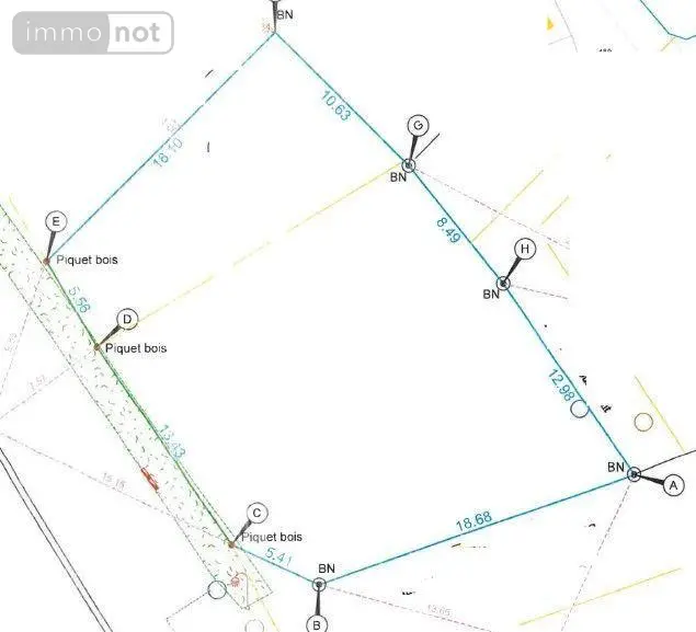 Terrain a batir a vendre Pleuven 29170 Finistère 29 136600 euros 001/1619 004