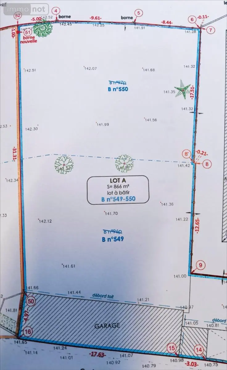 Terrain a batir a vendre Canappeville 27400 Eure 27 55000 euros 27082-1074815 003