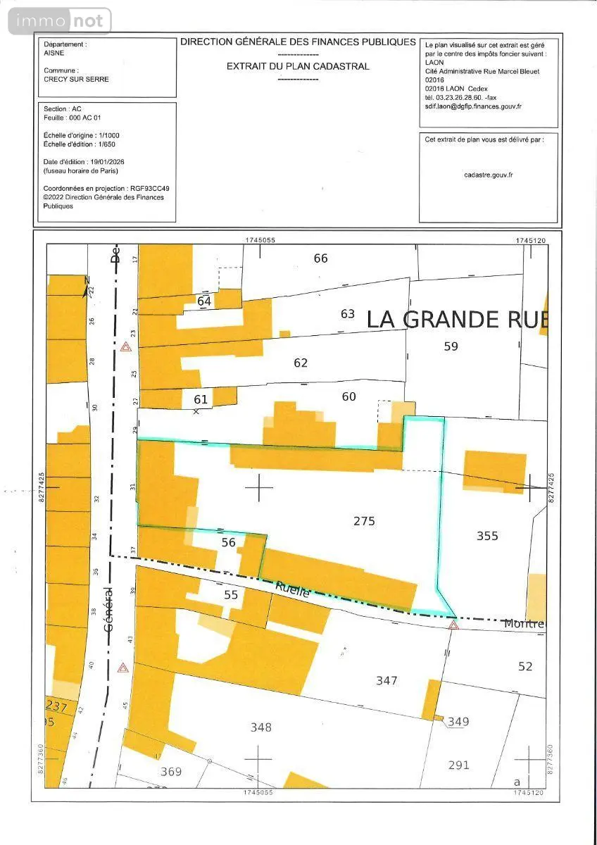 Immeuble de rapport a vendre Crécy-sur-Serre 02270 Aisne 02 197 m2 9 pièces 151580 euros 02014/894 010