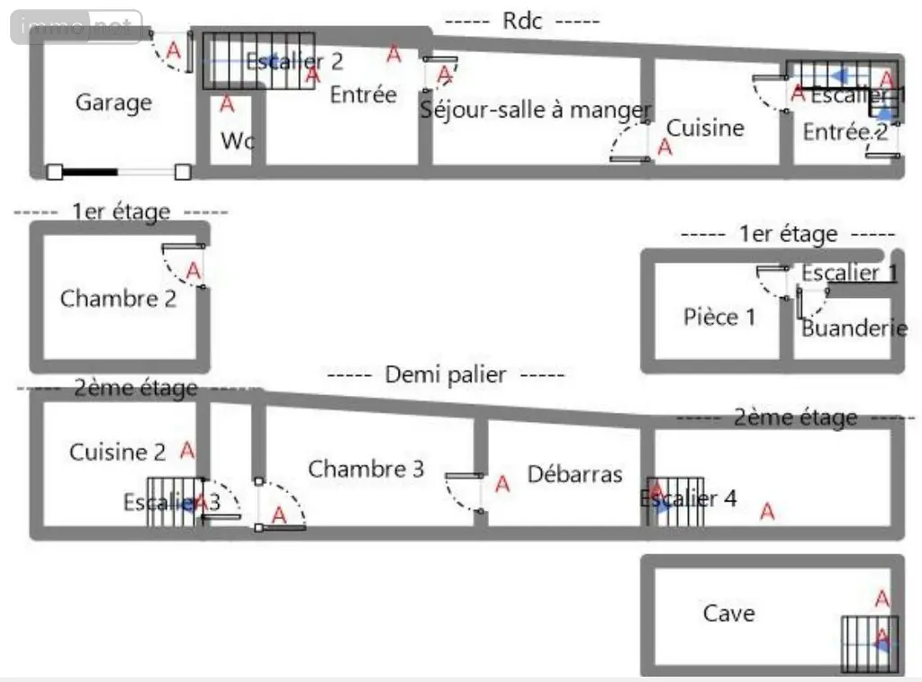 Maison a vendre Écueillé 36240 Indre 36 103 m2 7 pièces 17000 euros 016/445 002
