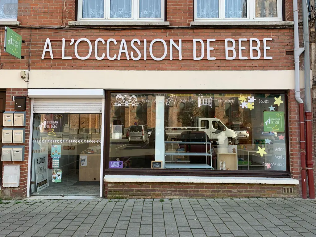 Location fonds et murs commerciaux Bailleul 59270 Nord 59 57 m2 1 pièce 805 euros FLOCB707 001