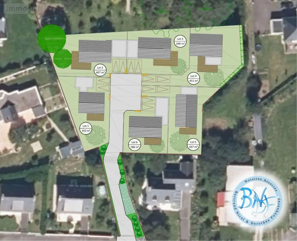 Terrain a batir a vendre Plouay 56240 Morbihan 56 92000 euros 29143-110-lot1 002