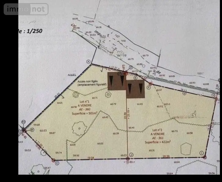 Terrain a batir a vendre Quimperlé 29300 Finistère 29 156312 euros TQPERLE485 002