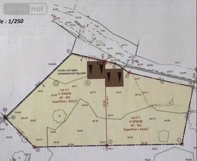 Terrain a batir a vendre Quimperlé 29300 Finistère 29 131664 euros TQPERLE486 002