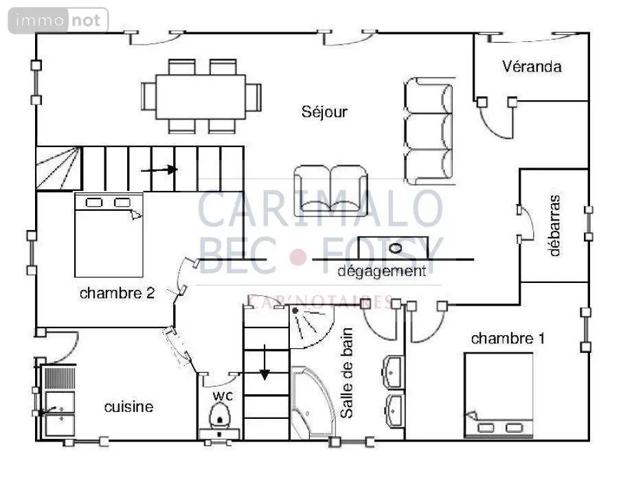 Maison a vendre La Chapelle-du-Noyer 28200 Eure-et-Loir 28 140 m2 6 pièces 233500 euros RC/984 018
