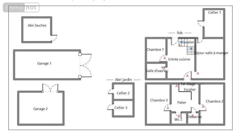 Maison a vendre Écueillé 36240 Indre 36 100 m2 7 pièces 125990 euros 016/457 017