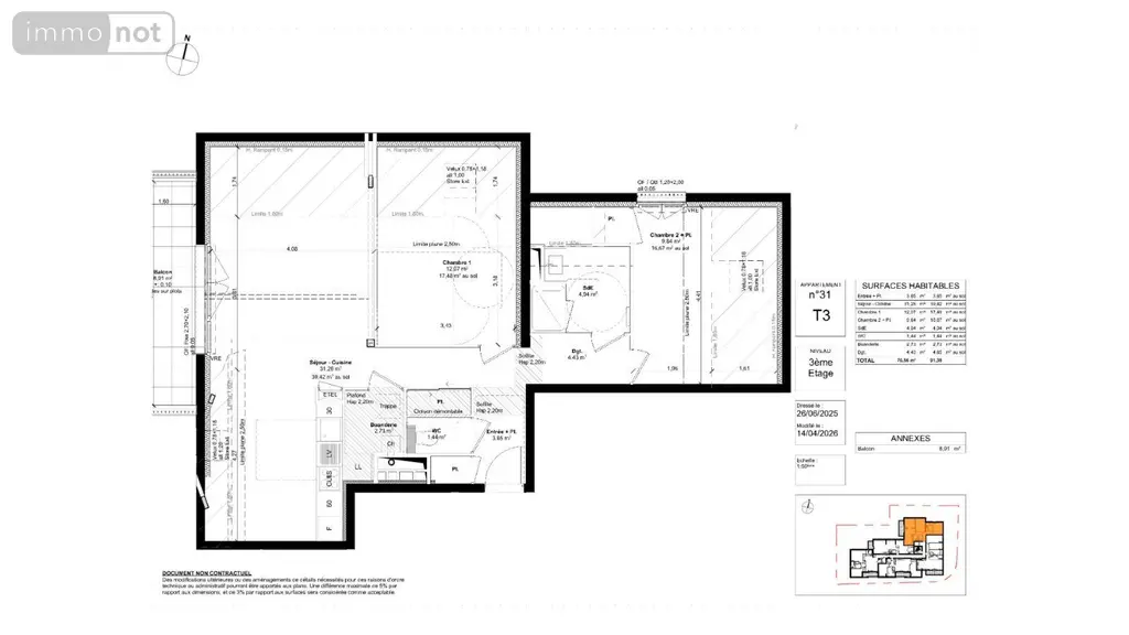 Appartement a vendre Saint-Malo 35400 Ille-et-Vilaine 35 70 m2 3 pièces 455000 euros 11747/560 001