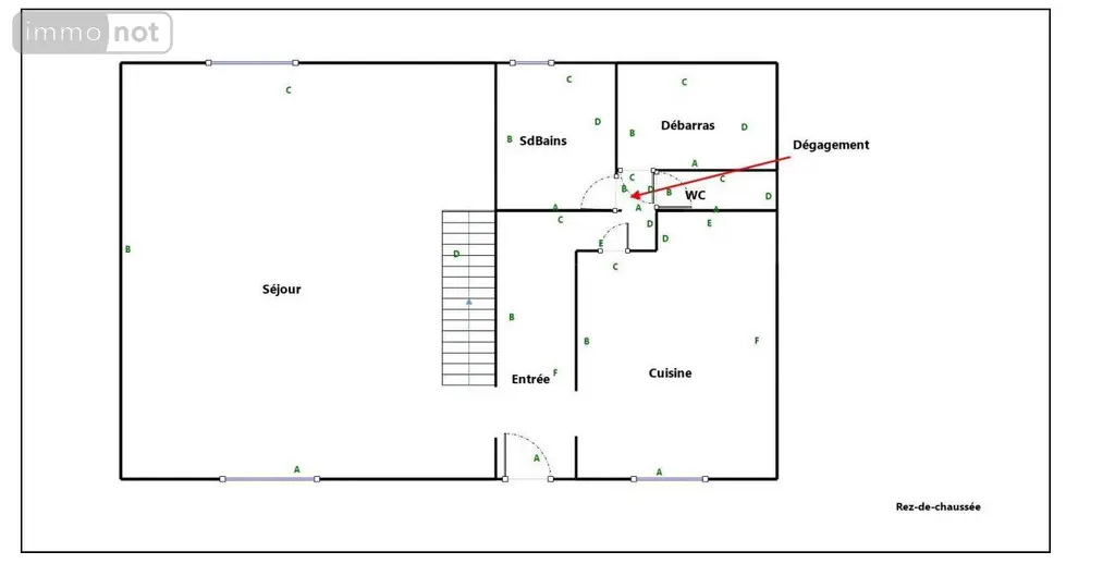 Maison a vendre Moulins-sur-Céphons 36110 Indre 36 106 m2 6 pièces 78475 euros 016/458 008