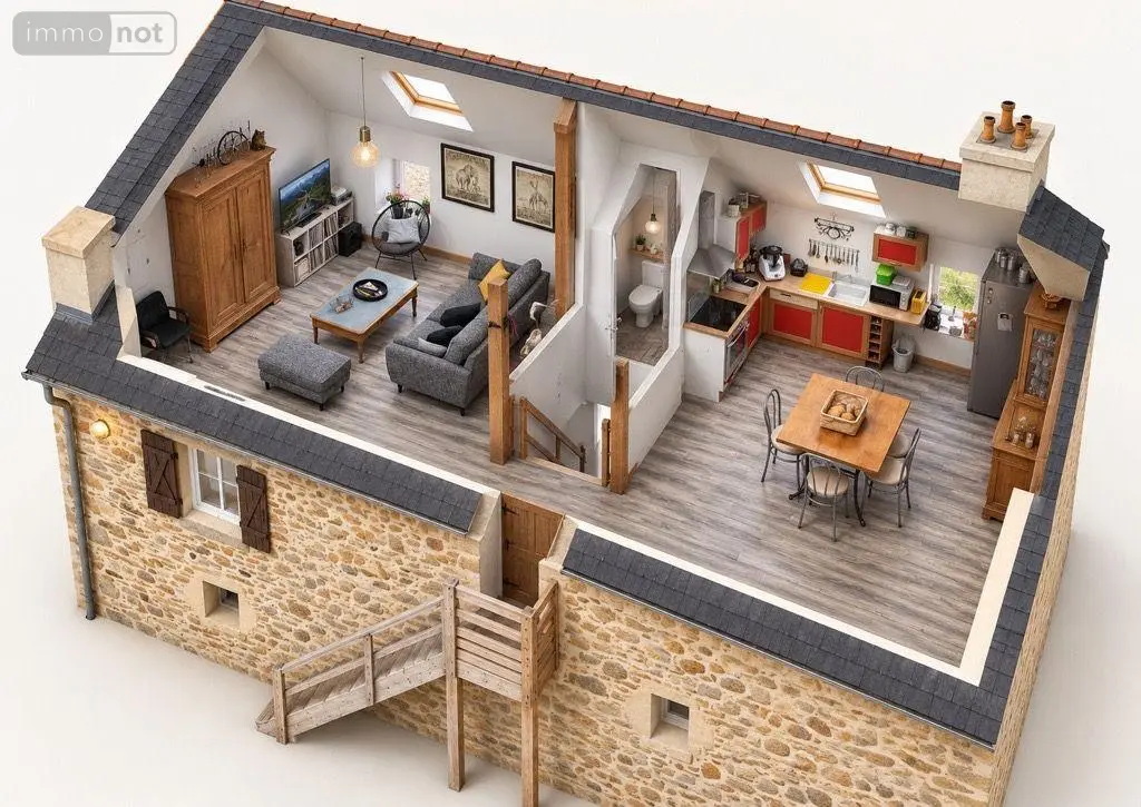 Maison a vendre Plabennec 29860 Finistère 29 70 m2 4 pièces 182000 euros 29162/72 002