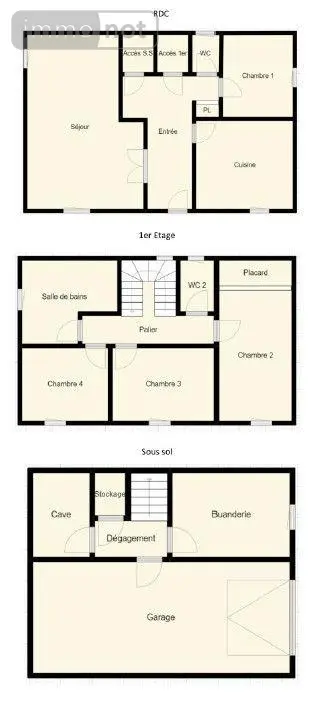 Maison a vendre Ménéac 56490 Morbihan 56 101 m2 5 pièces 157200 euros CHEUVREUX/63 002