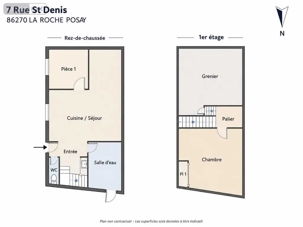 Maison a vendre La Roche-Posay 86270 Vienne 86 89 m2 3 pièces 75600 euros 37049-151 008