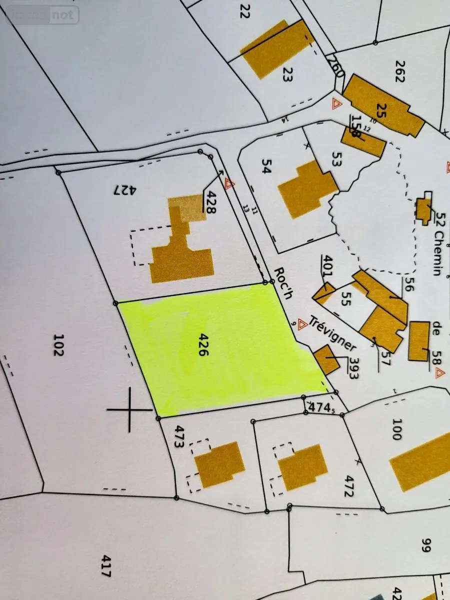 Terrain a batir a vendre Roscoff 29680 Finistère 29 218240 euros 29105/111 002