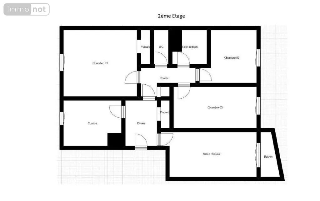 Appartement a vendre Rennes 35000 Ille-et-Vilaine 35 68 m2 4 pièces 162440 euros CHEUVREUX/97 002