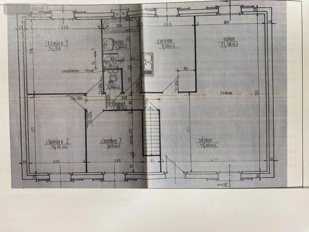 Maison a vendre Villedieu-sur-Indre 36320 Indre 36 83 m2 4 pièces 149600 euros 1052669 016
