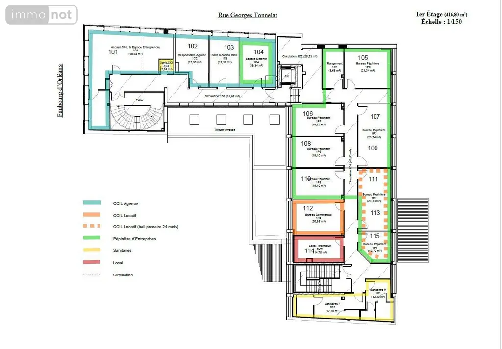 Immeuble de rapport a vendre Pithiviers 45300 Loiret 45 1218 m2 1045000 euros 41078/39 005
