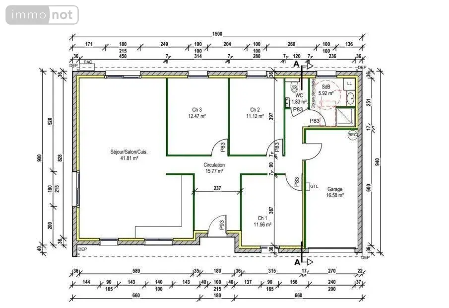 Maison a vendre Wardrecques 62120 Pas-de-Calais 62 103 m2 4 pièces 204875 euros E62WA252 003