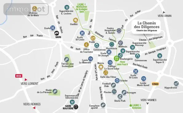 Terrain a batir a vendre Ploërmel 56800 Morbihan 56 69200 euros 35176/453 014