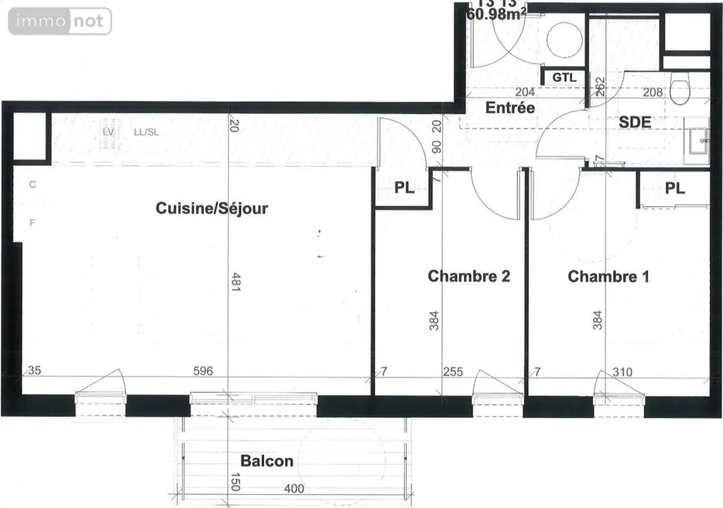 Appartement a vendre Daoulas 29460 Finistère 29 60 m2 3 pièces 258368 euros 2038 002