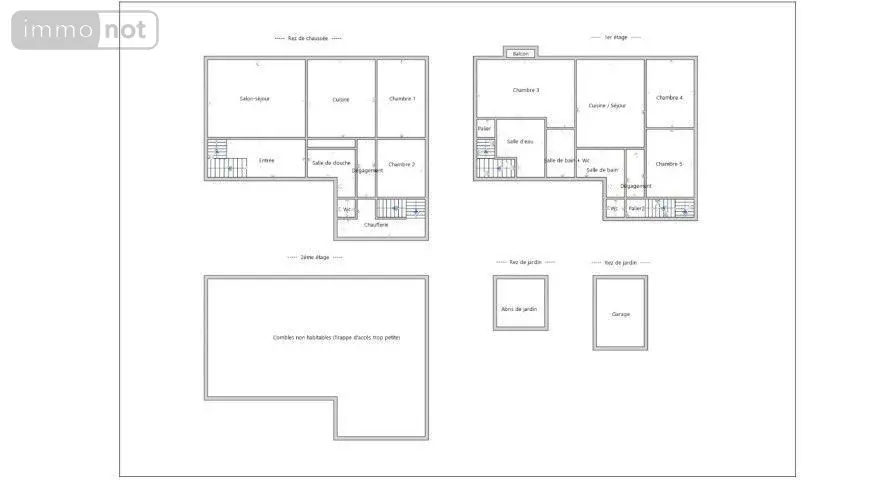 Maison a vendre Guer 56380 Morbihan 56 194 m2 8 pièces 186000 euros ML/235 013