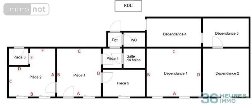 Maison a vendre Ménéac 56490 Morbihan 56 120 m2 9 pièces 46000 euros CHEUVREUX M2-VI 002