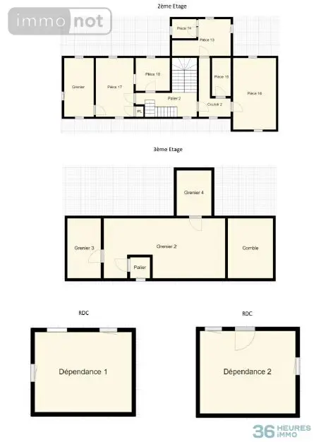 Propriete a vendre Guingamp 22200 Côtes-d'Armor 22 441 m2 18 pièces 314000 euros Cheuvreux G1-VI 016