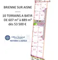 Terrain a batir a vendre Brienne-sur-Aisne 08190 Ardennes 08 607 m2 53500 euros 021/1763 001