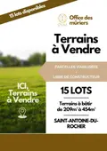 Terrain a batir a vendre Saint-Antoine-du-Rocher 37360 Indre-et-Loire 37 56496 euros 37107-43 001